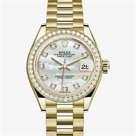 Rolex lady datejust gold